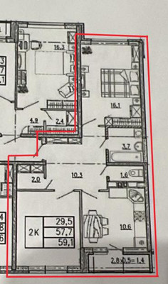 Продам двухкомнатную (2-комн.) квартиру, им. Мурата Ахеджака ул, 12к4, Краснодар г