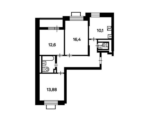 Продам трехкомнатную (3-комн.) квартиру, Кедрова ул, 16к3, Москва г