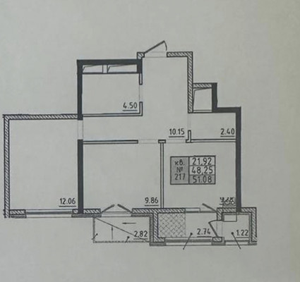 Продам двухкомнатную (2-комн.) квартиру, Грибоедова ул, 7, Симферополь г