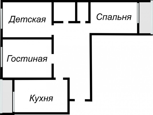 Продам трехкомнатную (3-комн.) квартиру, Крупской ул, 5к5, Рязань г