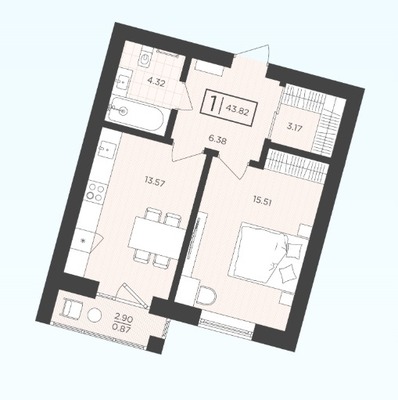 Продам однокомнатную (1-комн.) , Октябрьская ул, 12, Пионерский г