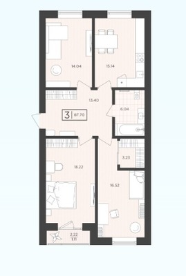 Продам трехкомнатную (3-комн.) , Октябрьская ул, 12, Пионерский г