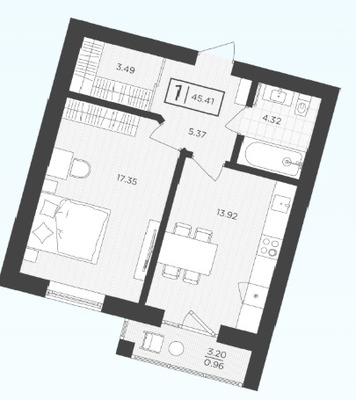 Продам однокомнатную (1-комн.) , Октябрьская ул, 12, Пионерский г