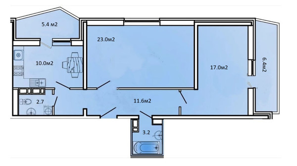 Продам двухкомнатную (2-комн.) квартиру, Фабричная ул, 4, Краснодар г