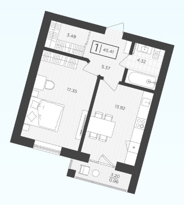 Продам однокомнатную (1-комн.) , Октябрьская ул, 12, Пионерский г