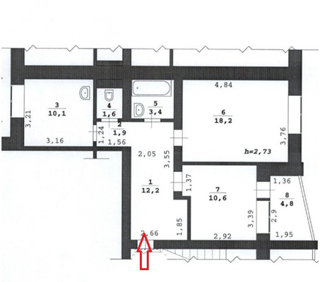 Продам двухкомнатную (2-комн.) квартиру, Доронина ул, 26, Ханты-Мансийск г