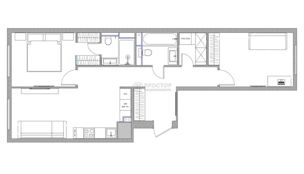 Продам двухкомнатную (2-комн.) квартиру, Архитектора Щусева ул, 5к2, Москва г