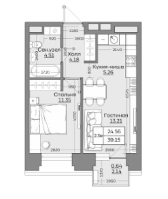 Продам однокомнатную (1-комн.) квартиру (долевое), Братьев Батталовых ул, 24, Казань г