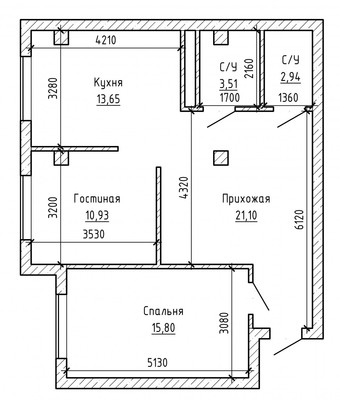 Продам двухкомнатную (2-комн.) квартиру, ОДС ул, 3, Нальчик г