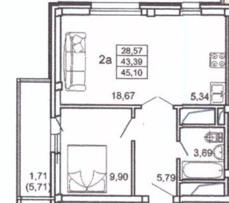 Продам однокомнатную (1-комн.) квартиру, Галеева ул, 8Ак1, Казань г