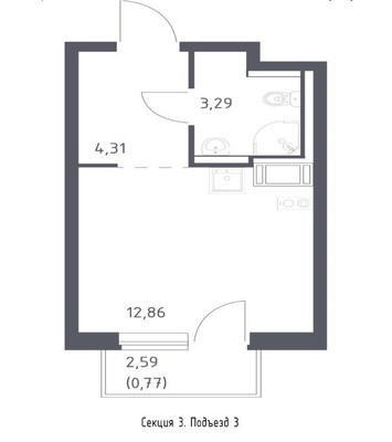 Продам однокомнатную (1-комн.) квартиру (долевое), Новогорелово п
