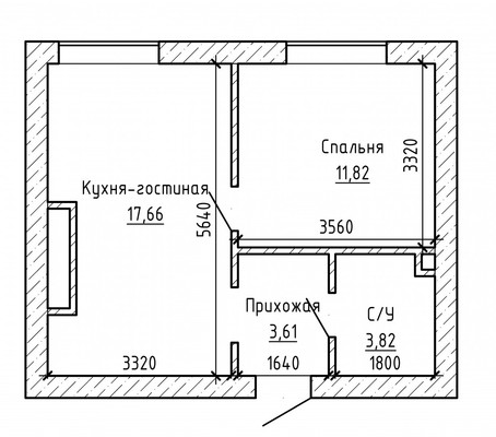 Продам однокомнатную (1-комн.) квартиру, ОДС ул, 2к1, Нальчик г