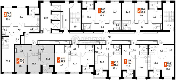 Продам двухкомнатную (2-комн.) квартиру, Строительный проезд, 9, Москва г
