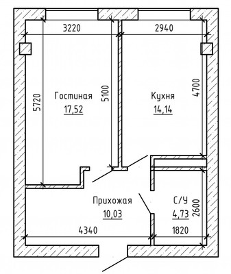 Продам однокомнатную (1-комн.) квартиру, Московская ул, 14, Нальчик г