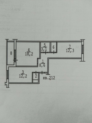 Продам двухкомнатную (2-комн.) квартиру, Дачи МПС ул, 23, Томилино рп
