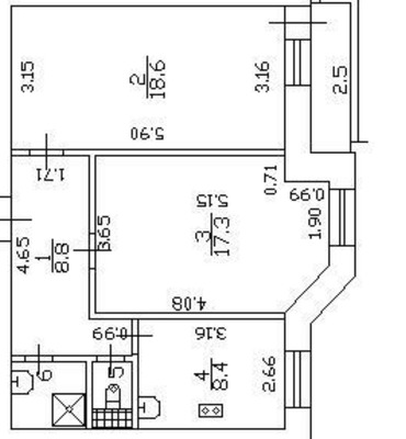 Продам двухкомнатную (2-комн.) квартиру, Комендантский пр-кт, 39Ак1, Санкт-Петербург г