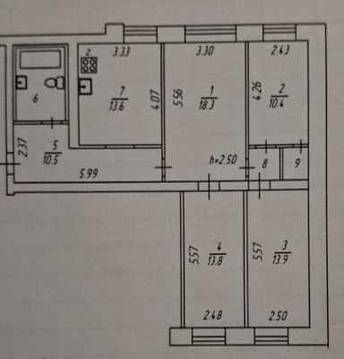 Продам многокомнатную квартиру, Ломоносова ул, 21/10, Мурманск г