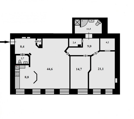 Продам трехкомнатную (3-комн.) квартиру, Рубинштейна ул, 11, Санкт-Петербург г