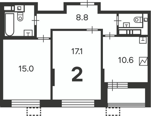 Продам двухкомнатную (2-комн.) квартиру, Бескудниковский б-р, 50к1, Москва г