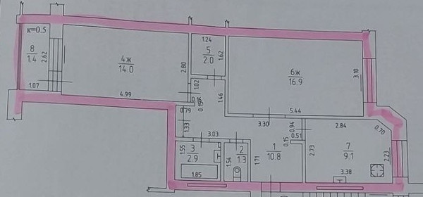 Продам двухкомнатную (2-комн.) квартиру, Г.Димитрова ул, 41в, Калининград г