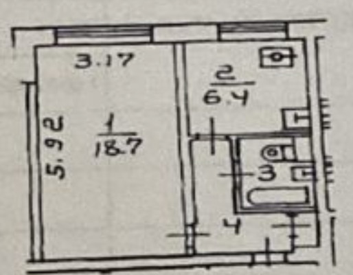 Продам однокомнатную (1-комн.) квартиру, Конёнкова ул, 15кВ, Москва г