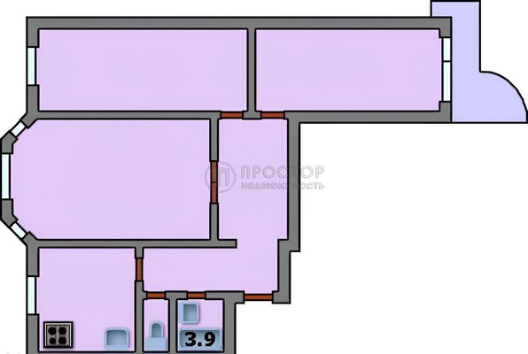 Продам трехкомнатную (3-комн.) квартиру, Липчанского ул, 9, Москва г