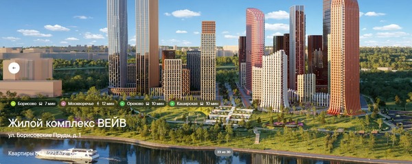 Продам двухкомнатную (2-комн.) квартиру (долевое), Борисовские Пруды ул, 1к7, Москва г