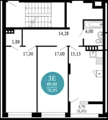 Продам двухкомнатную (2-комн.) квартиру (долевое), Сиверса пр-кт, 8, Ростов-на-Дону г