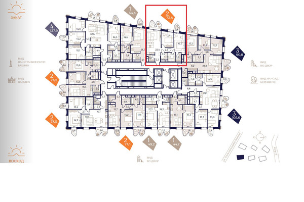 Продам трехкомнатную (3-комн.) квартиру, Сельскохозяйственная ул, 24ак2, Москва г