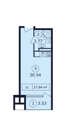 Продам однокомнатную (1-комн.) квартиру, Ленина ул, 144кд, Коктебель пгт