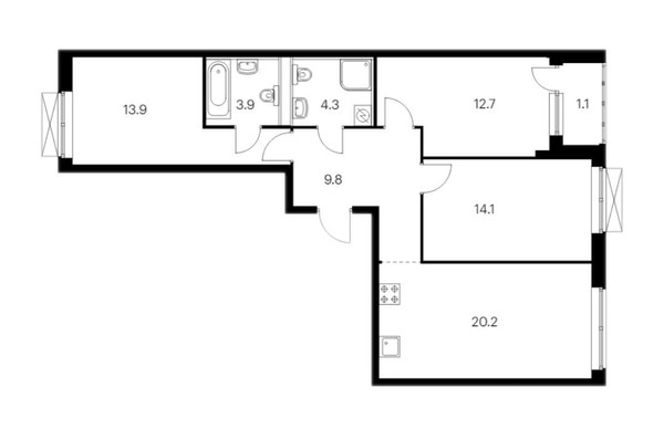 Продам трехкомнатную (3-комн.) , Халитова ул, 4, Казань г