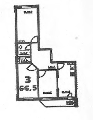 Продам трехкомнатную (3-комн.) квартиру, Березовая Роща ул, 12, Редькино д