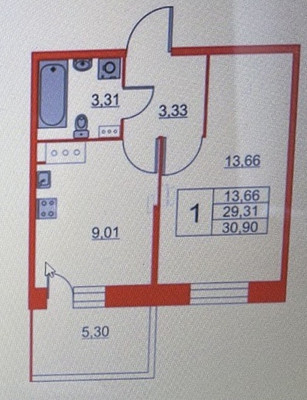 Продам однокомнатную (1-комн.) квартиру, Солнечная ул, 10к1, Кудрово г