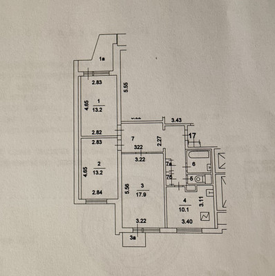 Продам трехкомнатную (3-комн.) квартиру, Дубнинская ул, 46к1, Москва г