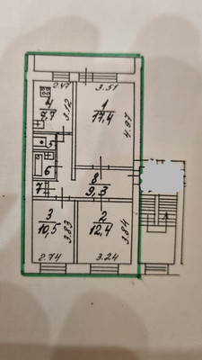 Продам трехкомнатную (3-комн.) квартиру, Геологическая ул, 75к1, Красное Село г