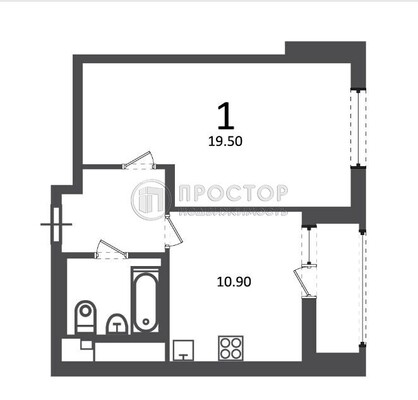 Продам однокомнатную (1-комн.) квартиру, Кусковская ул, 12/1, Москва г