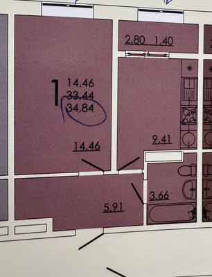 Продам однокомнатную (1-комн.) квартиру, Зорге ул, 11кА, Ростов-на-Дону г