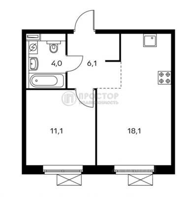 Продам двухкомнатную (2-комн.) квартиру, Большое Понизовье ул, 3, Сосенское п