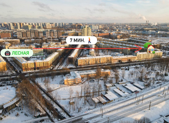 Продам однокомнатную (1-комн.) квартиру, Лесной пр-кт, 37к1, Санкт-Петербург г