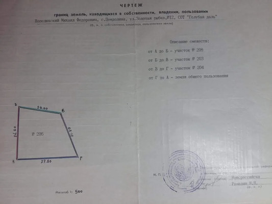 Продам участок 524 соток, Фермерское хоз., Золотая рыбка ул, Цемдолина с, 0 км от города