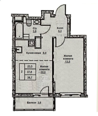 Продам двухкомнатную (2-комн.) квартиру, Сапфирная ул, 13, Пермь г