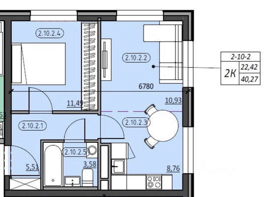 Продам двухкомнатную (2-комн.) квартиру, Дмитровское ш, 75к77, Москва г