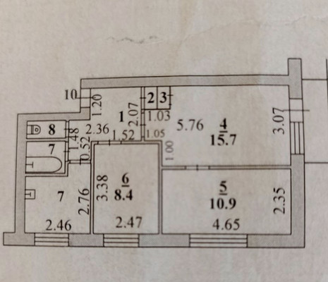 Продам трехкомнатную (3-комн.) квартиру, Механизаторов ул, 13, Липецк г