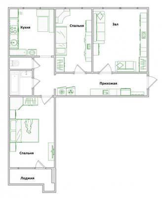 Продам трехкомнатную (3-комн.) квартиру, Кижеватова ул, 29а, Пенза г