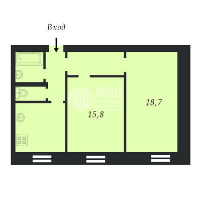 Продам двухкомнатную (2-комн.) квартиру, Автозаводская ул, 6, Москва г