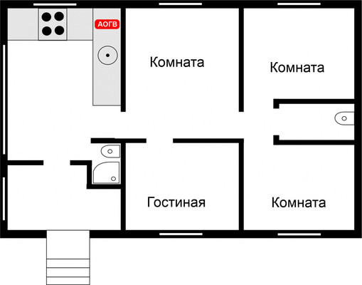 Продам дом, Садовая ул, 46, Старый Киструс с, 0 км от города