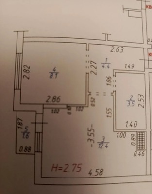 Продам однокомнатную (1-комн.) квартиру, Северный пер, 6к4, Анапа г