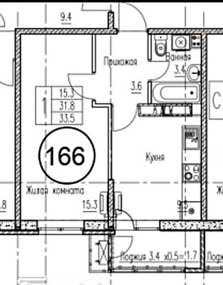 Продам однокомнатную (1-комн.) квартиру, Автолюбителей ул, 1гк2, Краснодар г