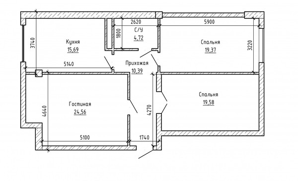 Продам трехкомнатную (3-комн.) квартиру, Шогенова ул, 7, Нальчик г