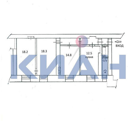 Продам трехкомнатную (3-комн.) квартиру, Малиновского ул, 8, Красноярск г